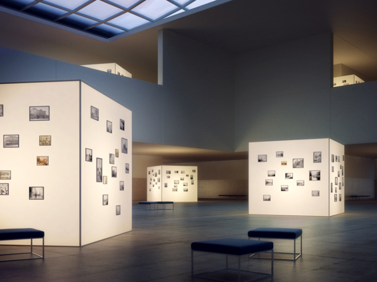 展示展厅设计3D资料下载-摄影展厅3D模型下载