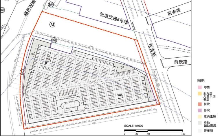 [上海]上海前滩某商业项目规划及建筑设计投标方案文本（PDF+68）-地下三层平面图