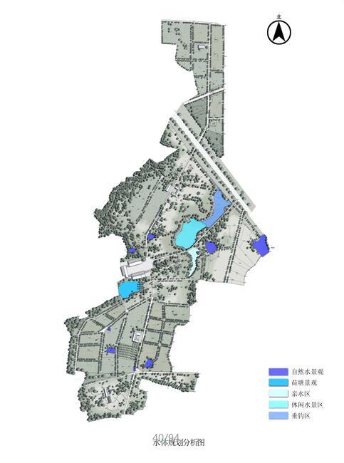 [江苏]龙润山庄茶场改造生态园景观规划设计（道教圣地－茅山）-龙润山庄茶场改造生态园景观规划（道教圣地－茅山）-水体规划分析