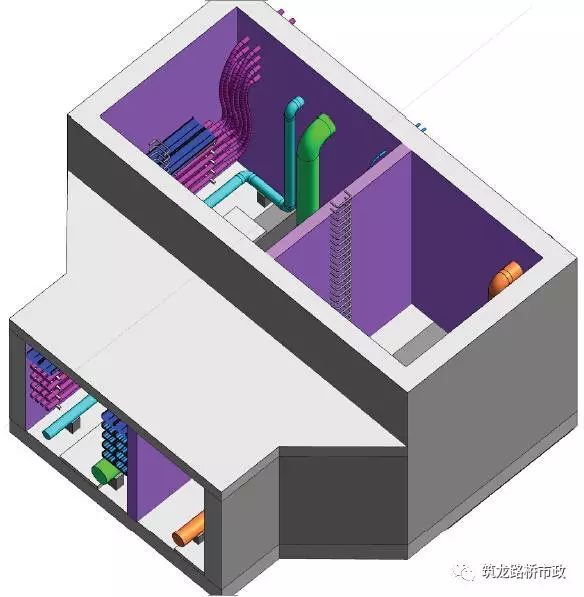 利用BIM模型展示的城市综合管廊细部结构_46