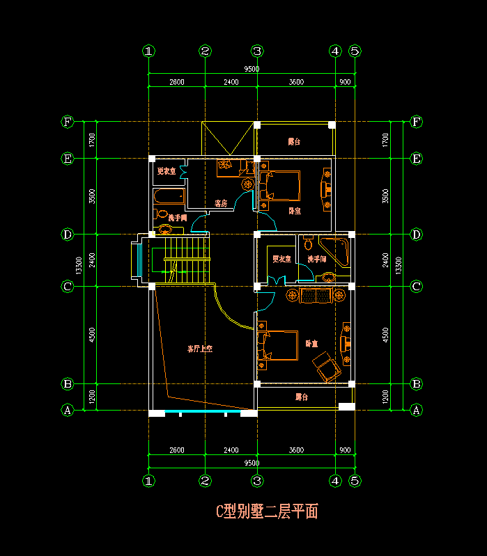 三套别墅建筑施工图