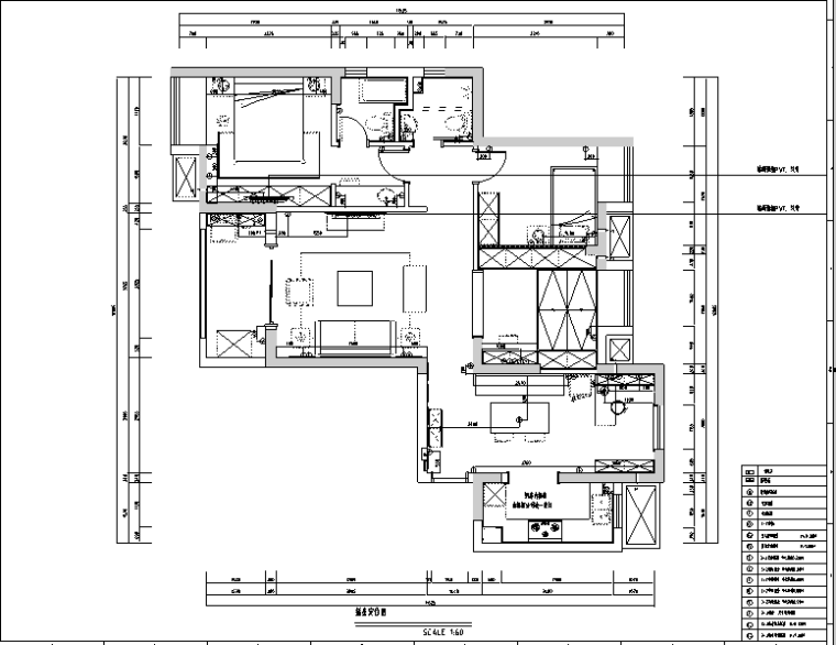 南北卧室装修效果图资料下载-现代美式住宅设计施工图（附效果图）