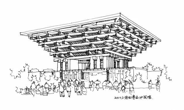 彩色铅笔室内建筑画资料下载-大神教你快速学会建筑手绘透视法！