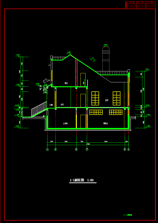 豪华别墅建筑施工图附效果图