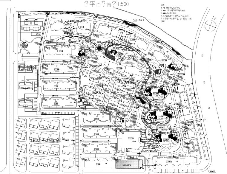 入口景观cad施工图资料下载-[浙江]无锡新世纪花园居住区景观CAD施工图（同济大学）
