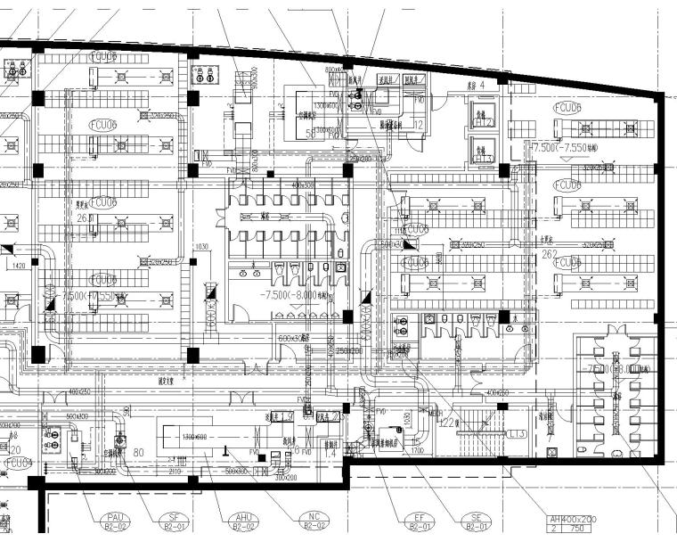 空调舒适性换气次数资料下载-同济-瑞金宾馆-暖通施工图汇总（空调，通风，防排烟系统设计）