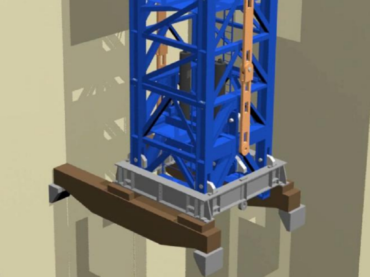 高层核心筒结构资料下载-[广州]钢筋混凝土核心筒结构高层建筑项目塔机安装爬升方案（105页）