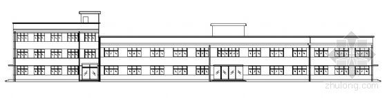 四层教学楼建筑设计图资料下载-某四层教学楼建筑方案图