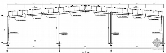 单层门式钢架库房资料下载-某门式钢架单层厂房全套结构施工图