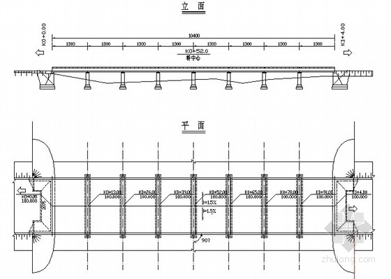 预制钢筋混凝土防撞墙资料下载-8×13m预制钢筋混凝土空心板桥全套图纸