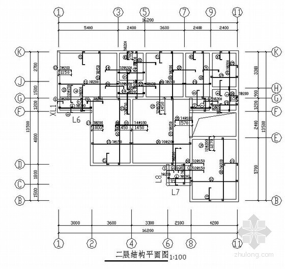 砖混二层建筑资料下载-二层砖混别墅建筑结构施工图