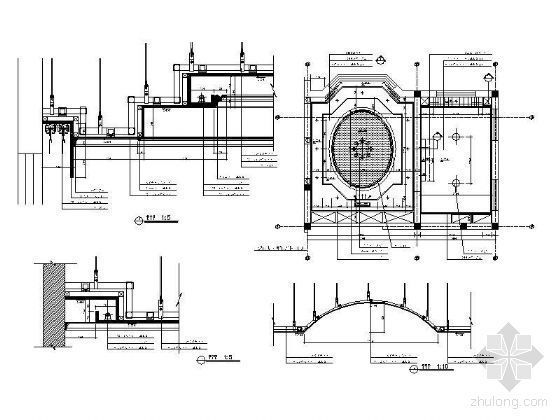 餐厅厨房设计CAD资料下载-厨房及餐厅吊顶详图