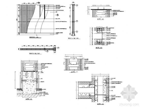 石膏板造型施工图资料下载-石膏板隔墙详图