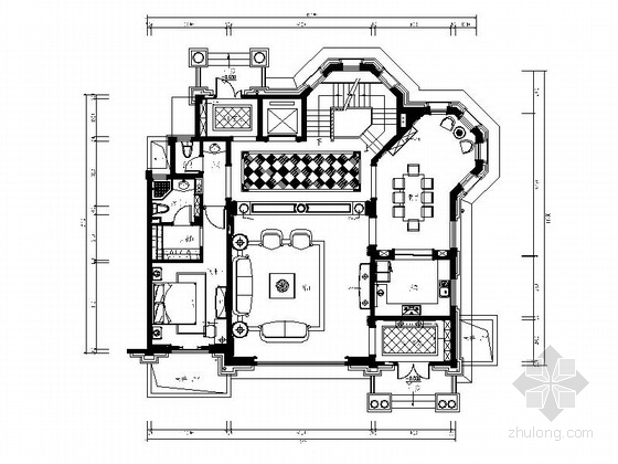 现代欧式别墅装饰资料下载-[常州]古典欧式三层别墅样板房装修图（含效果）
