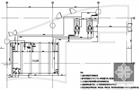 [地标建筑]国际金融会议酒店给排水图纸（消防炮、高压细水雾、虹吸雨水）-消防水箱详图