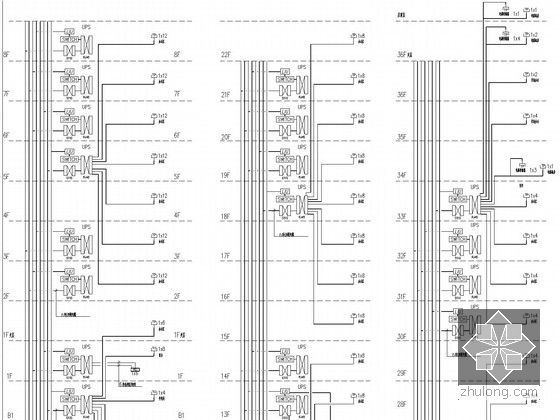 [北京]60万平45层超高层商业综合体电气施工图纸600余张（系统全面 最新设计）-综合布线系统图