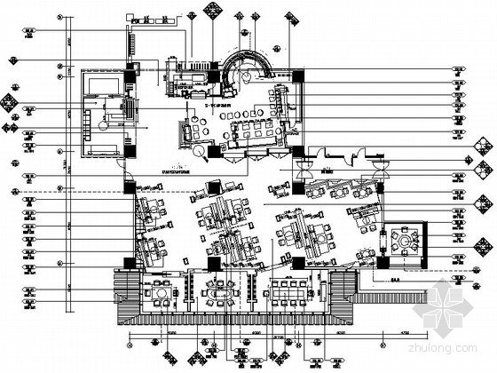 七星级酒店资料下载-[海南]超大型世界级七星级酒店意大利餐厅设计施工图（含效果）