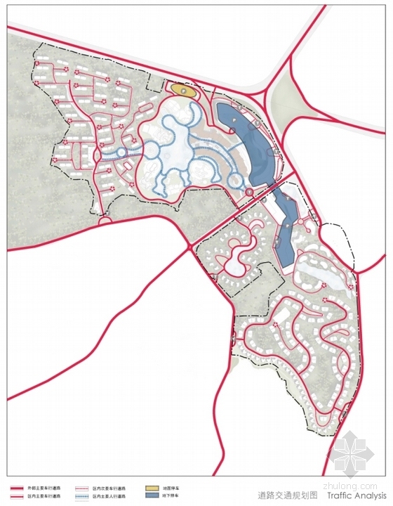 [云南]流线型旅游度假区规划及单体建筑设计方案文本-流线型旅游度假区规划及单体建筑分析图