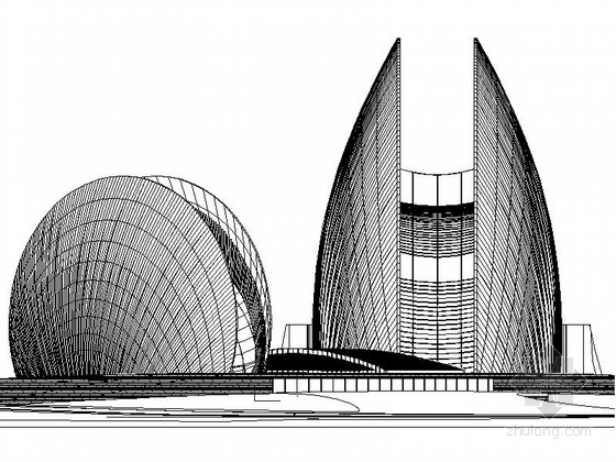 歌剧院建筑CAD资料下载-[广东]甲级知名高层歌剧院建筑施工图