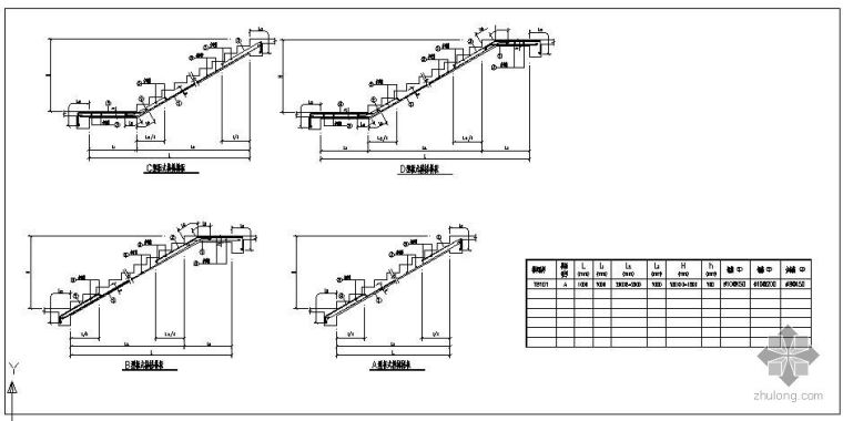 创楼梯节点资料下载-某板式楼梯节点构造详图