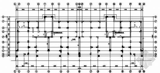 某9层框架住宅结构图资料下载-某异形柱框架住宅结构图纸