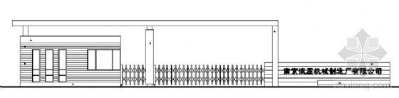 厂大门CAD图资料下载-南京某液压机械制造厂大门建筑方案图