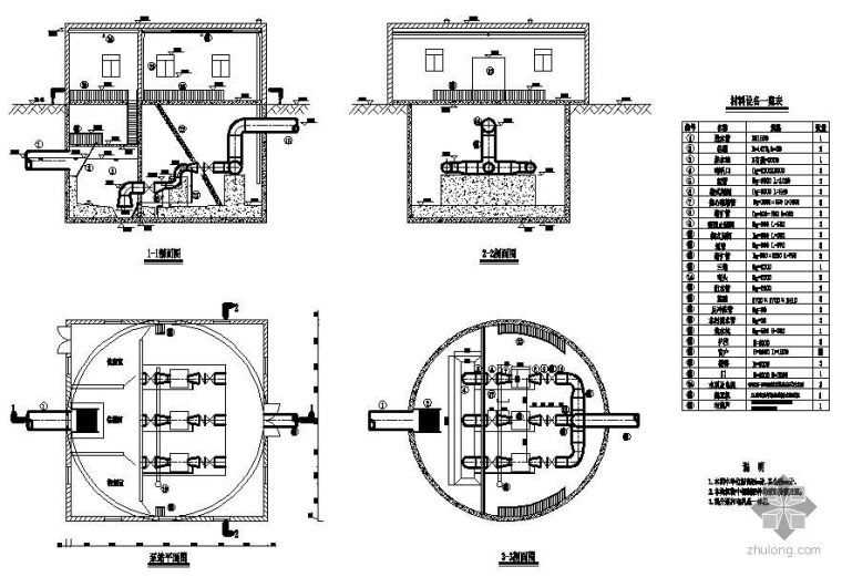 污水提升泵站设计图资料下载-某提升泵站设计图