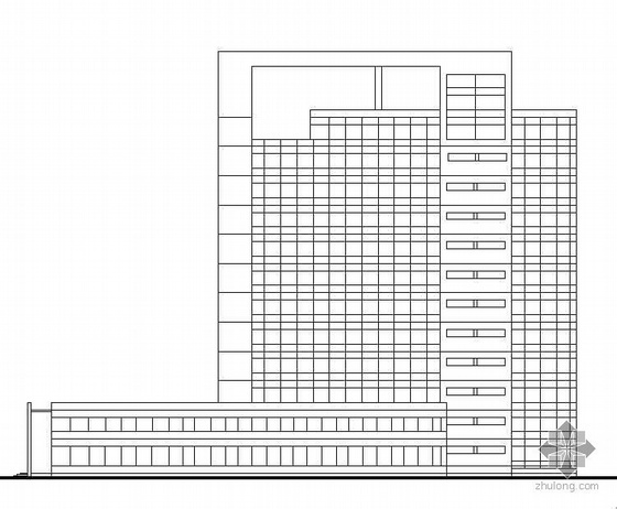 14层办公建筑设计资料下载-[南昌]某大学科技园十四层办公大楼建筑设计方案(有效果图)