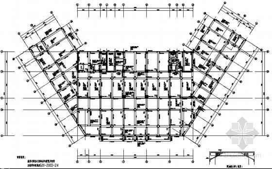 汽车坡道结构设计教程资料下载-[江苏]某19层框剪综合办公楼结构设计图