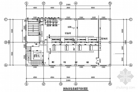 换热站供暖系统流程图资料下载-某换热站施工图