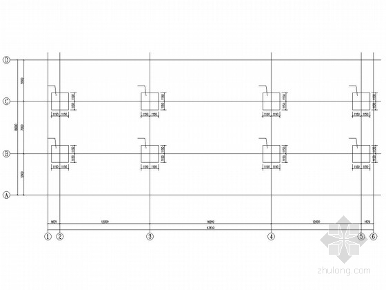 光伏农业大棚建筑图纸资料下载-门式刚架结构收费大棚结构施工图