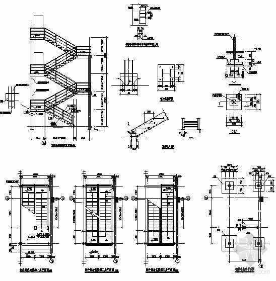 钢楼梯制作加工图资料下载-室外钢楼梯