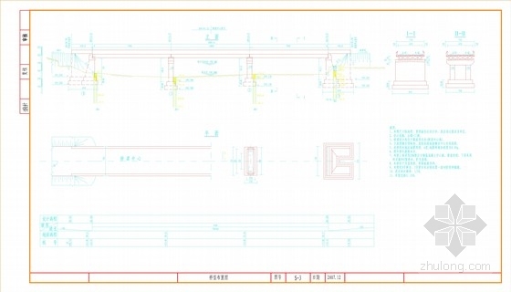 50度空心板桥资料下载-3×20m预应力空心板桥设计套图（14张）