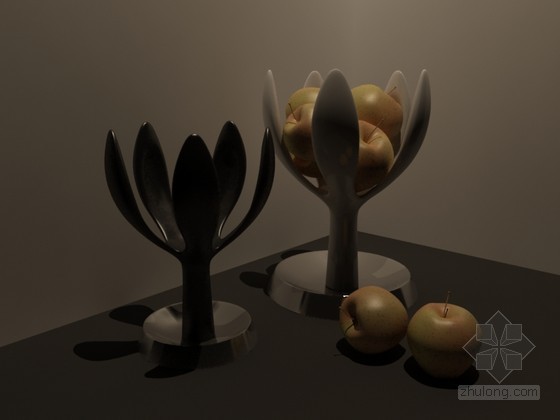 器皿3d模型资料下载-时尚水果器皿3D模型下载