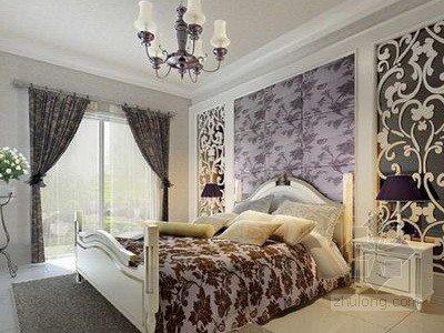 古典欧式风格资料下载-新古典欧式卧室