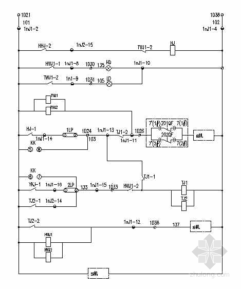 输配电工程图纸资料下载-科技园10KV配电工程图纸（二次部分）