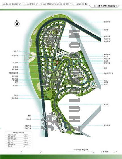 优秀别墅作品资料下载-天门市别墅区环境景观设计方案