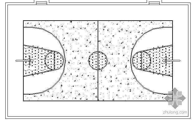 篮球场做法大样图CAD资料下载-6种球场做法大样图