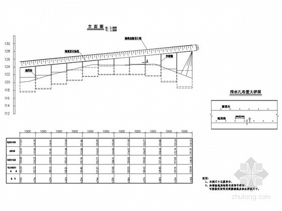 陡路堤设计资料下载-路堤挡土墙设计图