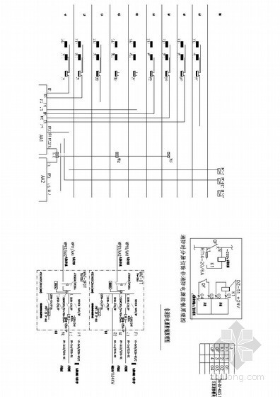 [天津]开敞办公电气全套施工图（甲级院设计）-非消防电源控制原理图 