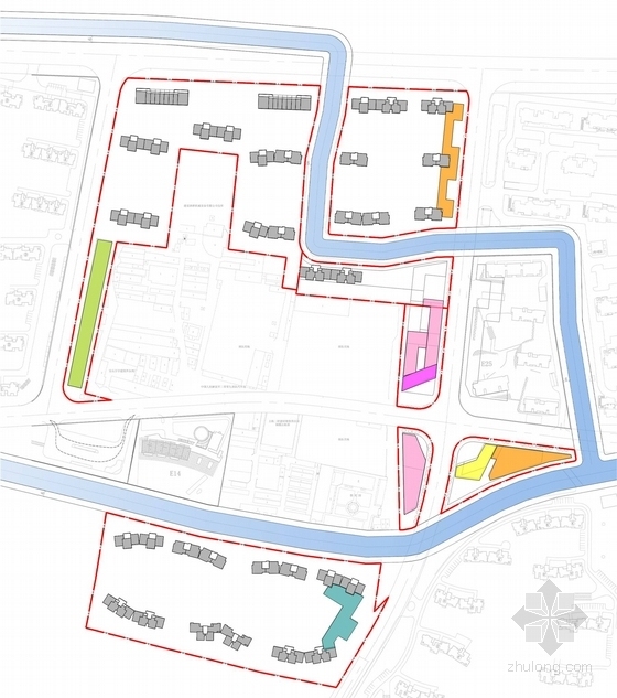 [上海]现代风格高层高级住宅区建筑设计方案文本-现代风格高层高级住宅区建筑分析图