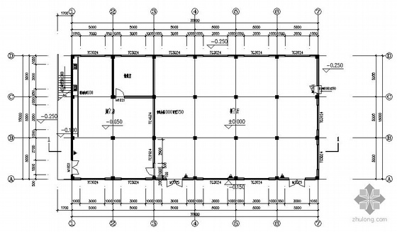 南平市某纺织厂两层职工食堂建筑结构施工图-3