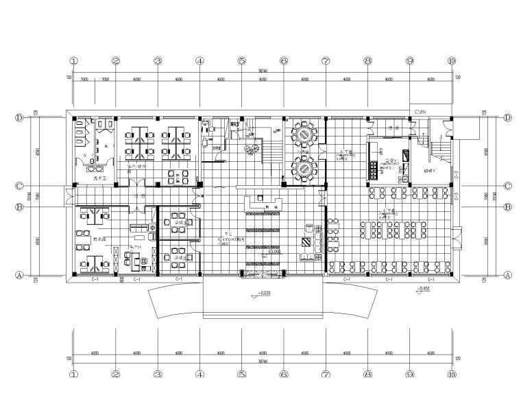 办公楼全套装饰施工图资料下载-力洋鸣数控办公楼室内装修施工图