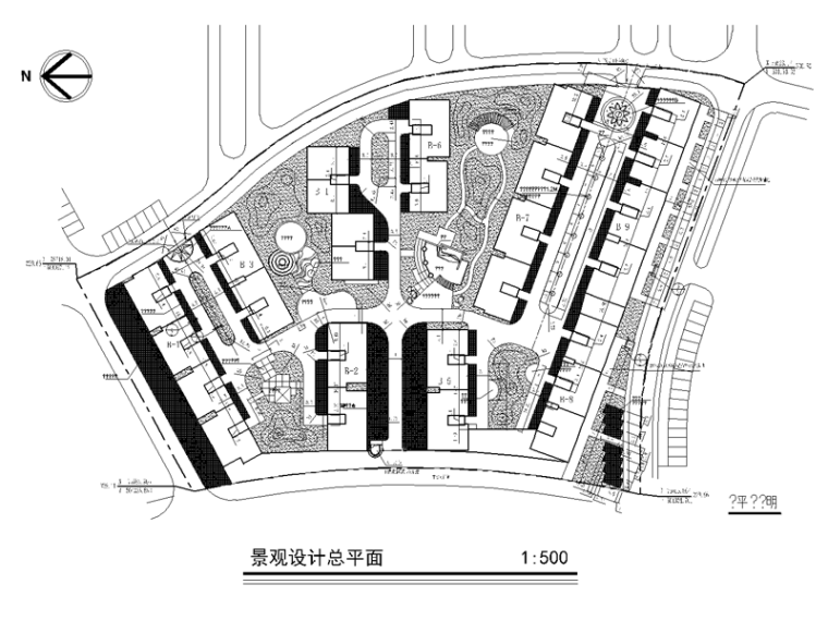 小区景观种植资料下载-某小区居住区景观设计全套施工图（包含：艺术入口设计，给排水）