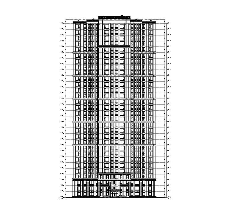 su建筑风格资料下载-[浙江]九龙仓君廷-钱江经济居住区建筑施工图设计（乔治亚建筑风格）