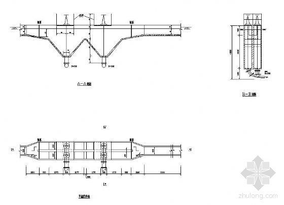 平流沉砂池设计CAD图资料下载-平流沉砂池设计图