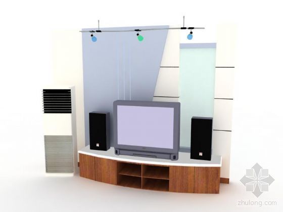 室内电视背景墙设计方案资料下载-电视背景墙3