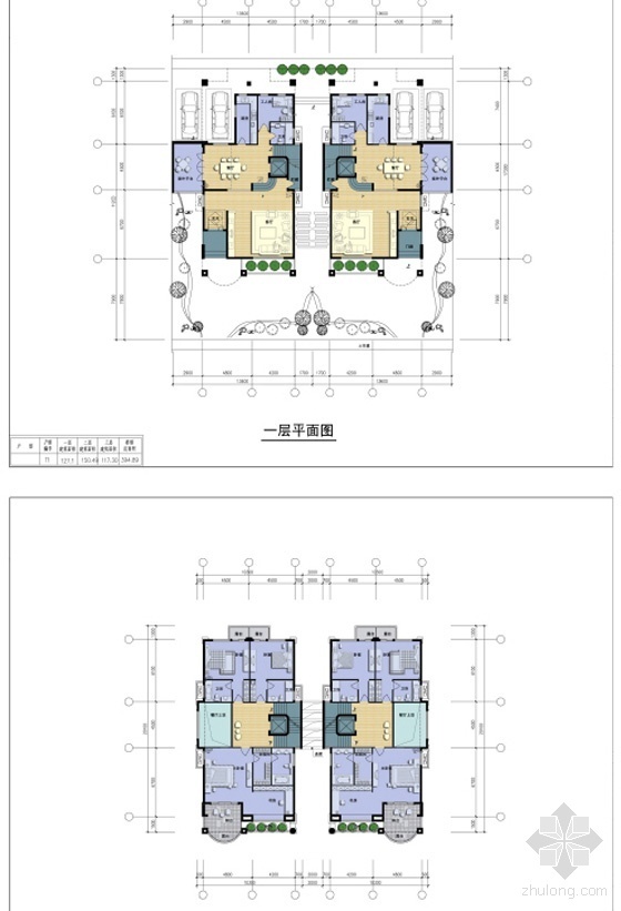 [高安]某西班牙风格别墅住宅度假村建筑设计规划文本-塔楼户型平面图