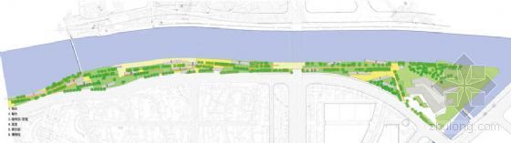 商业区景观带资料下载-某滨水商业区绿化带景观设计方案