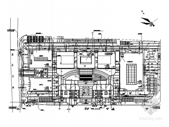 [浙江]生态滨海新城室外景观施工图-室外管线综合图